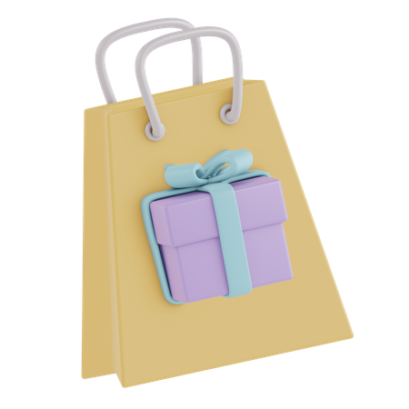 Shopping Gift  3D Icon