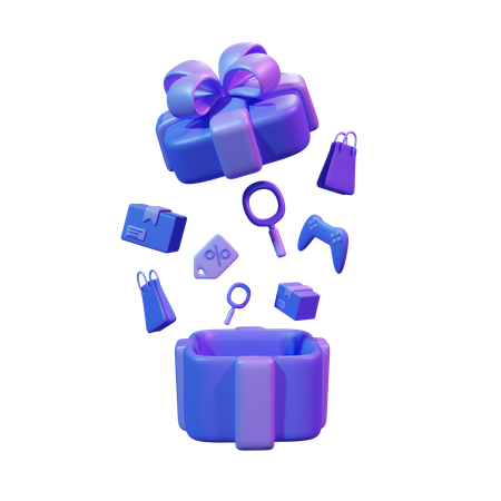 Shopping Gift  3D Icon