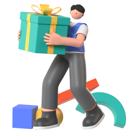 Shopping Gift  3D Illustration