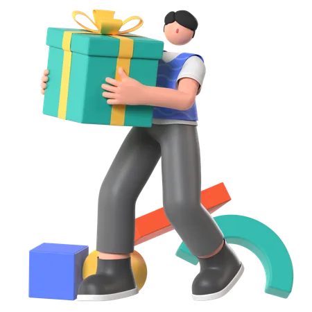 Shopping Gift  3D Illustration