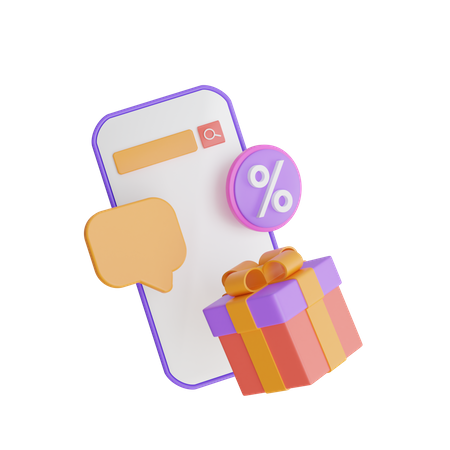 Shopping Gift  3D Icon