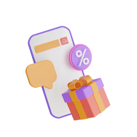 Shopping Gift  3D Icon