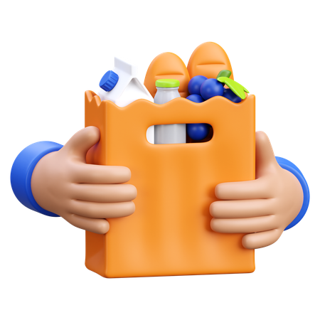 Shopping Grocery  3D Icon