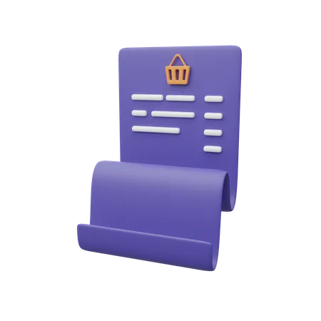 Shopping Invoice Download This Item Now 3D Icon