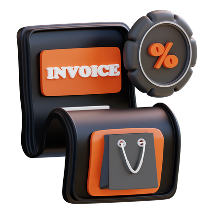 Shopping Invoice 3D Icon