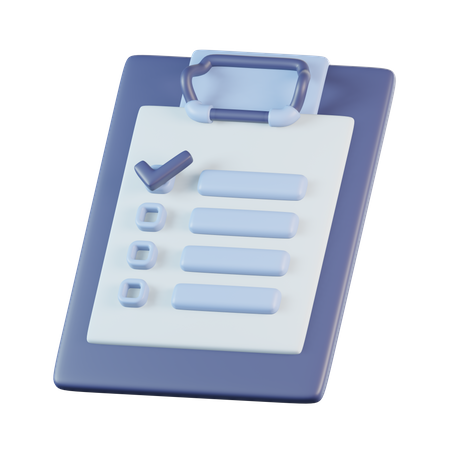 Shopping List  3D Icon