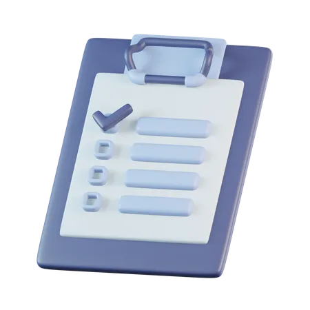 Shopping List  3D Icon