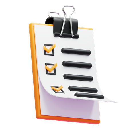 SHOPPING LIST  3D Icon