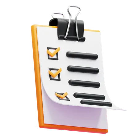 SHOPPING LIST  3D Icon