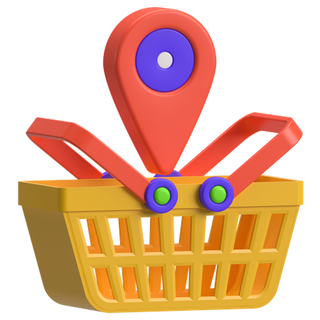 Shopping Location  3D Icon