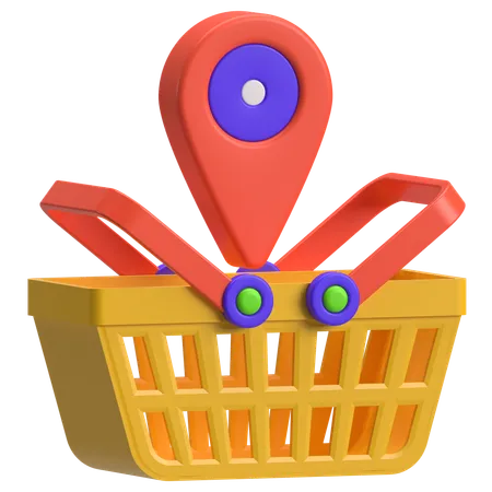 Shopping Location  3D Icon