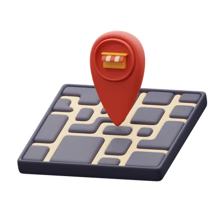 Shopping Location  3D Icon