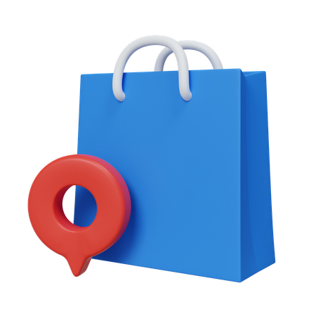 Shopping Location  3D Icon