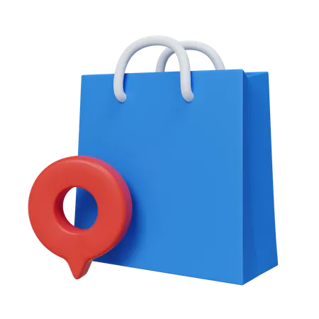 Shopping Location  3D Icon