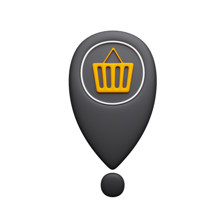 Shopping Location  3D Icon