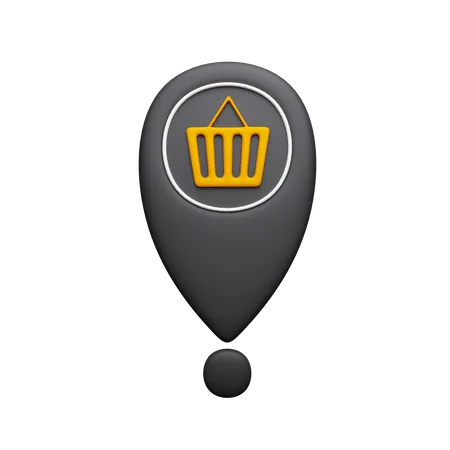 Shopping Location  3D Icon