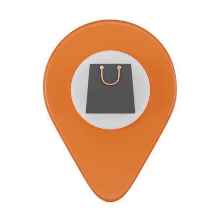 Shopping Location  3D Icon