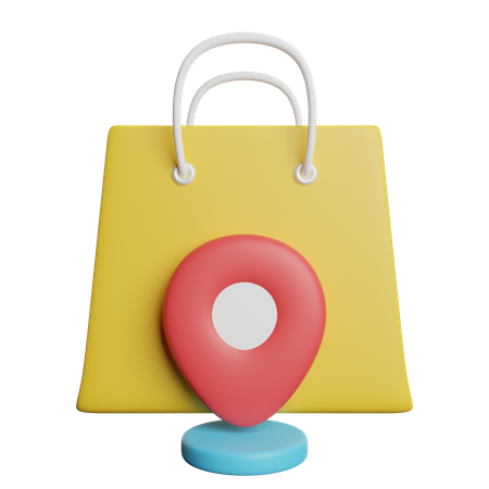 Shopping Location  3D Icon
