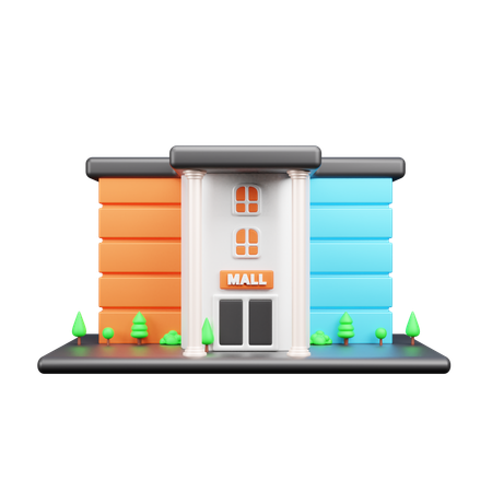 Shopping Mall  3D Icon