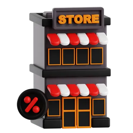 Shopping Mall  3D Icon