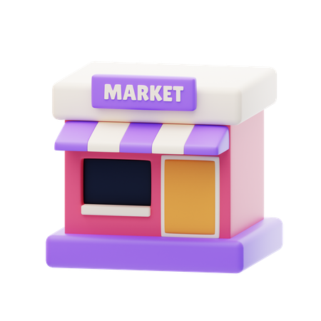 Shopping Mall  3D Icon