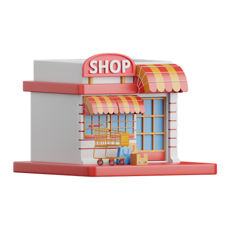 Shopping Mall  3D Icon