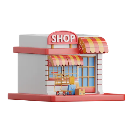 Shopping Mall  3D Icon