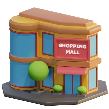 Shopping Mall  3D Icon