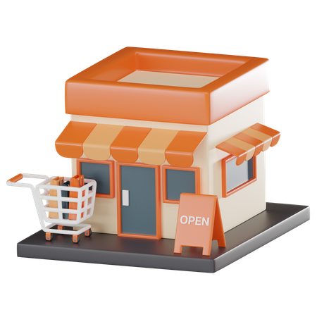 Shopping Mall  3D Icon