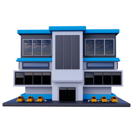 Shopping Mall Building  3D Icon
