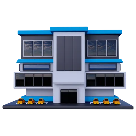 Shopping Mall Building  3D Icon