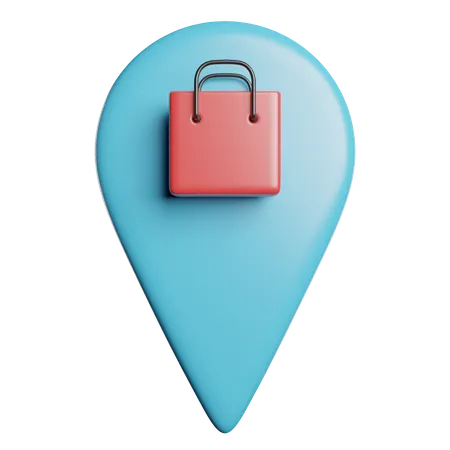 Shopping Mall Location  3D Icon