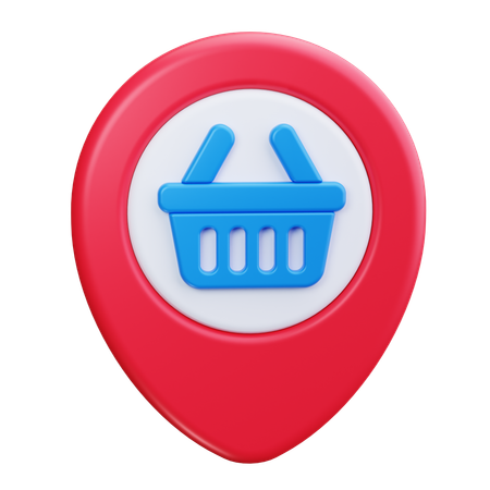 Shopping Mall Location  3D Icon