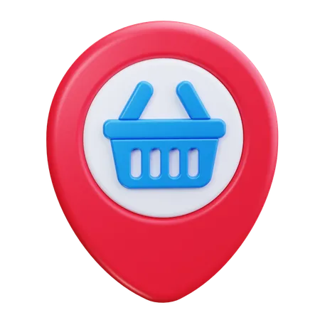 Shopping Mall Location  3D Icon