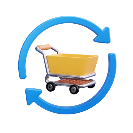 Shopping management  3D Icon