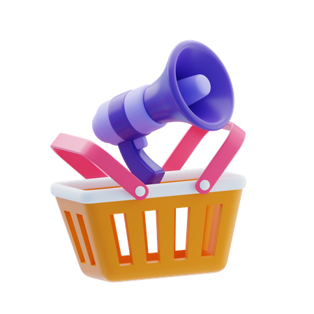 Shopping Marketing  3D Icon