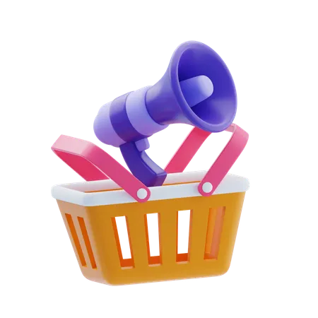 Shopping Marketing  3D Icon