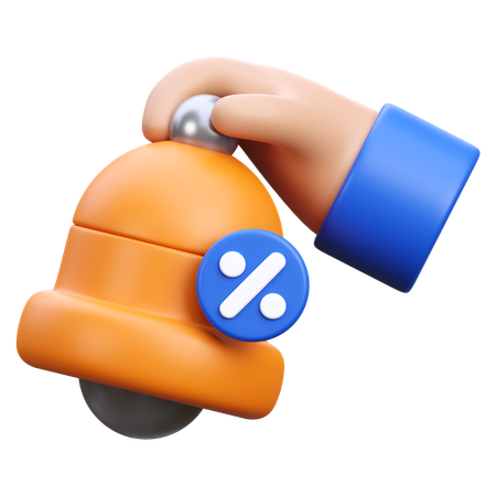 쇼핑 알림  3D Icon