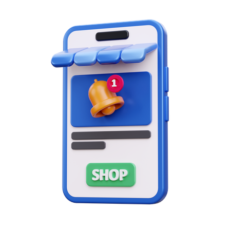 Shopping Notification  3D Icon