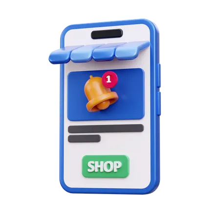 Shopping Notification  3D Icon