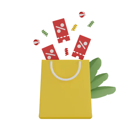 Shopping Offer  3D Icon