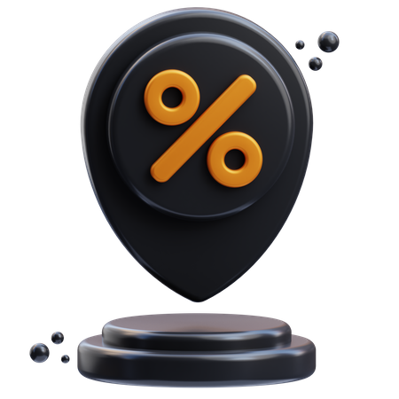 Shopping Offer Location  3D Icon