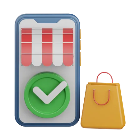 3 D Rendering Shopping Online Isolated Useful For Ecommerce Business Retail Store Online Delivery And Marketplace Design Element 3D Icon