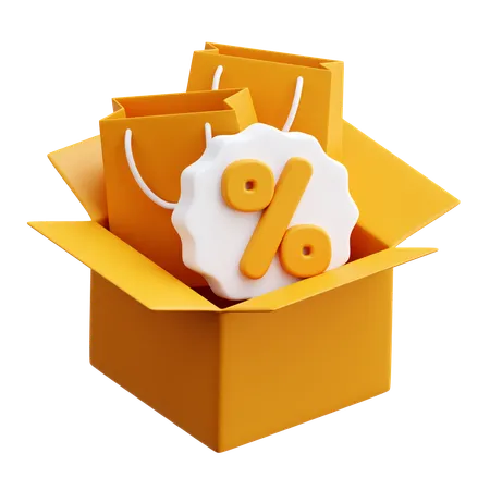 Shopping Package  3D Icon