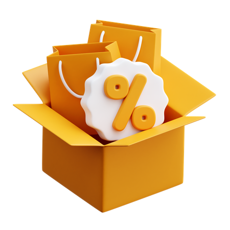 Shopping Package  3D Icon