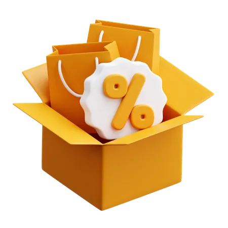 Shopping Package  3D Icon