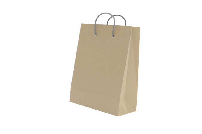 Shopping Paper Bag  3D Icon