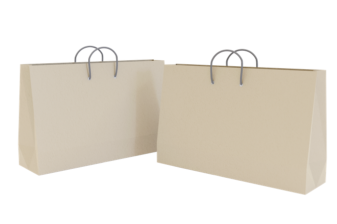 Shopping Paper Bag  3D Icon