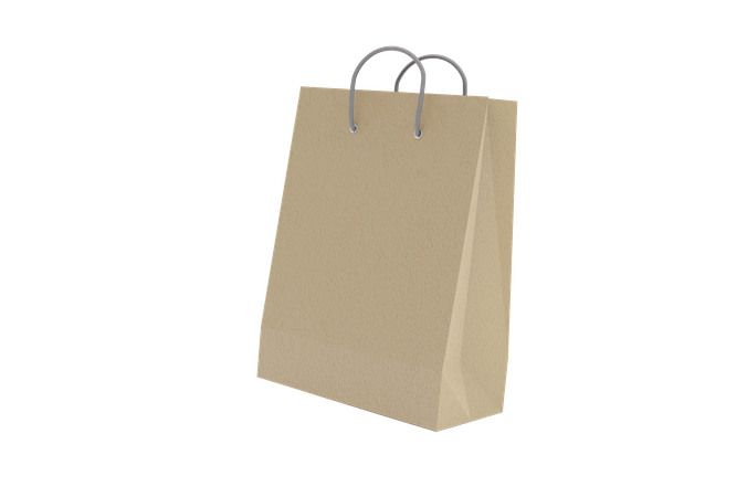 Shopping Paper Bag  3D Icon