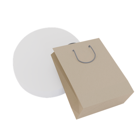 Shopping Paper Bag  3D Icon